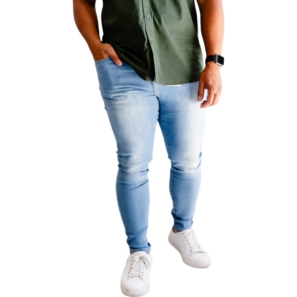 Skinny Blue Fade Jeans by Dapper Boi