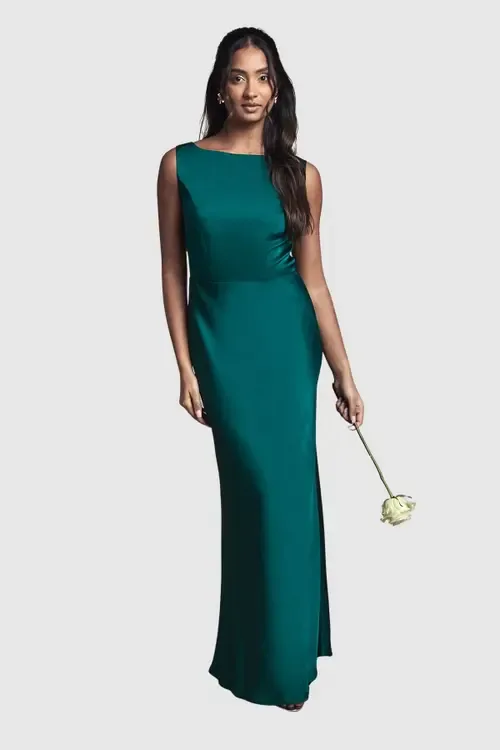 Sleeveless Satin Bridesmaid Dress by Coast