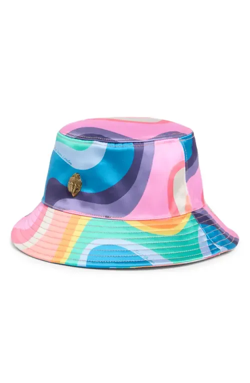 Wave Print Bucket Hat by Kurt Geiger London