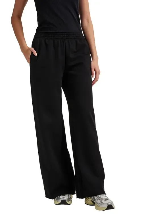 The Recycled Fleece Wide Leg Sweatpant