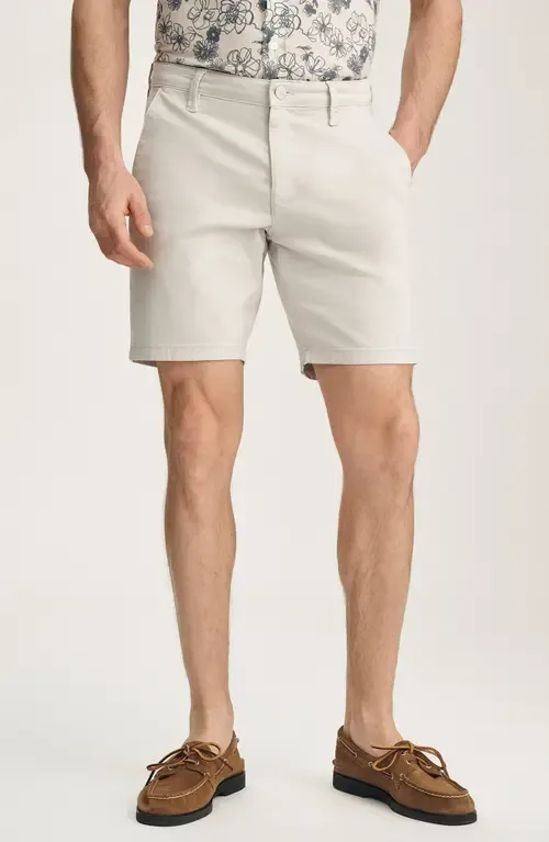 Arizona Slim Fit Flat Front Chino Shorts in Glacier Twill