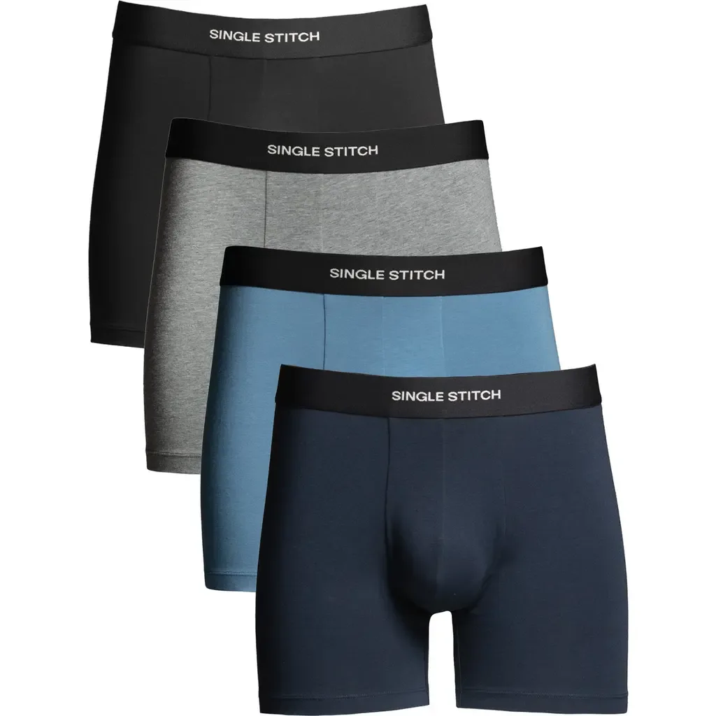 Cotton Modal Boxer Brief 4-Pack by Single Stitch