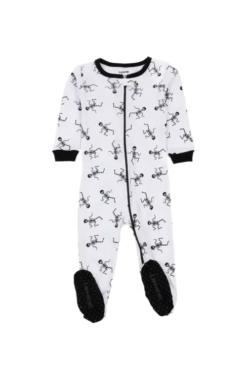 Footed Cotton Halloween Matching Family Pajamas, Fun Prints by Leveret