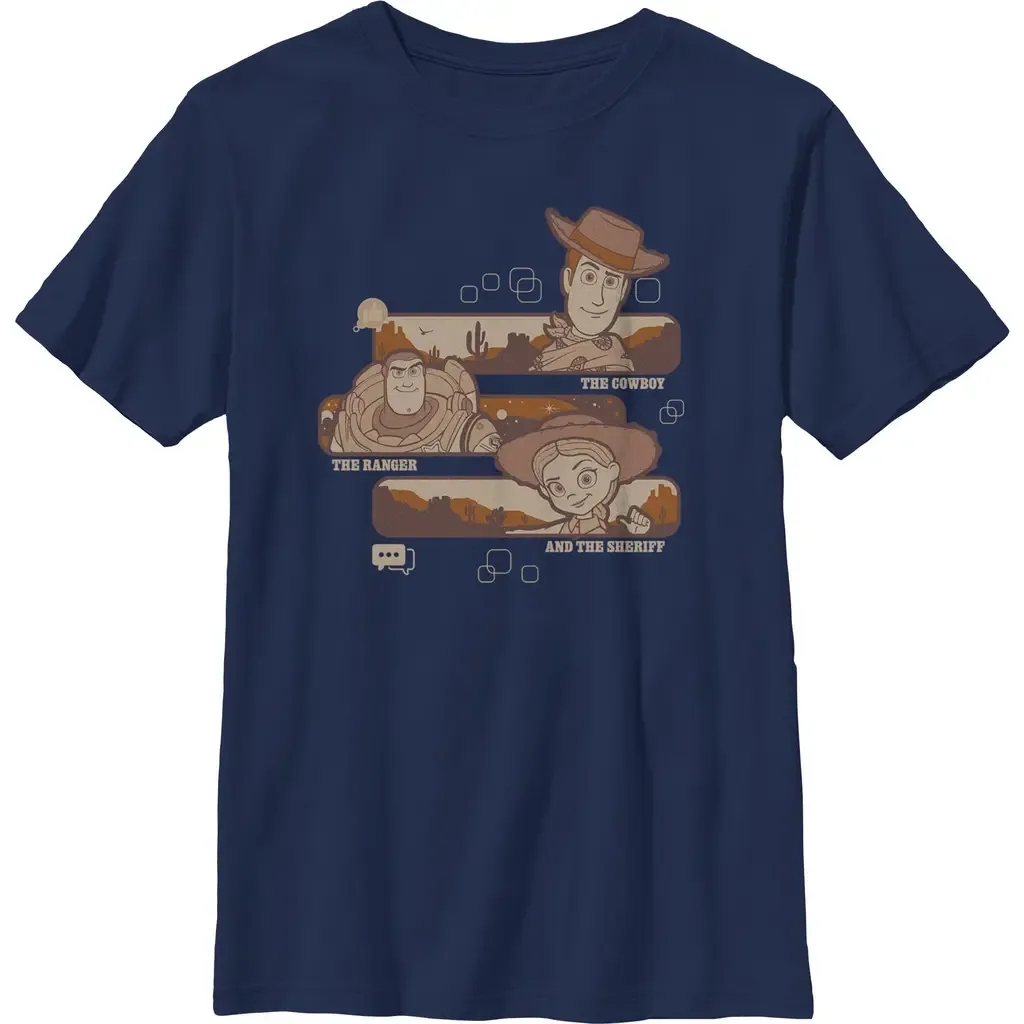 Cowboy Ranger and Sheriff Graphic Short Sleeve T-Shirt by Toy Story 5