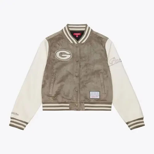 Mitchell & Ness Green Bay Packers Full-Snap Varsity Jacket by Mitchell & Ness
