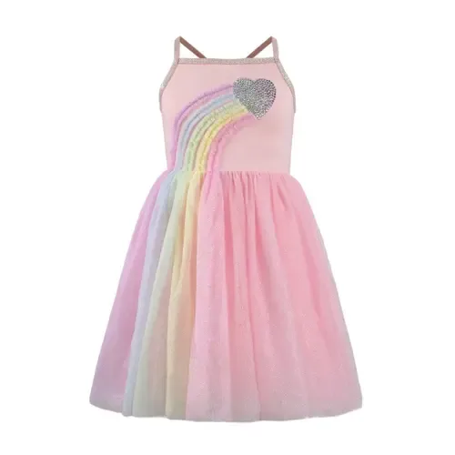 Heart Rainbow Tulle Dress by Lola + The Boys