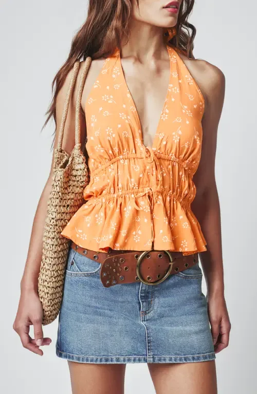Tie Front Halter Top by Florence by Mills