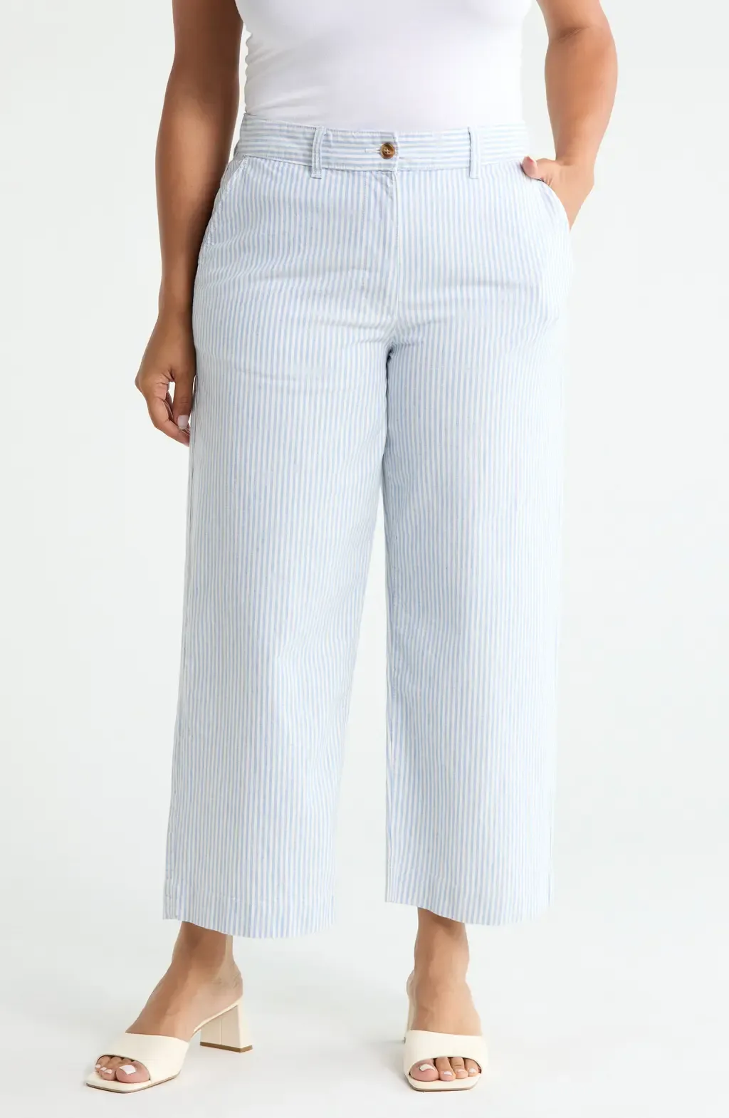 Easy Straight Leg Crop Pants