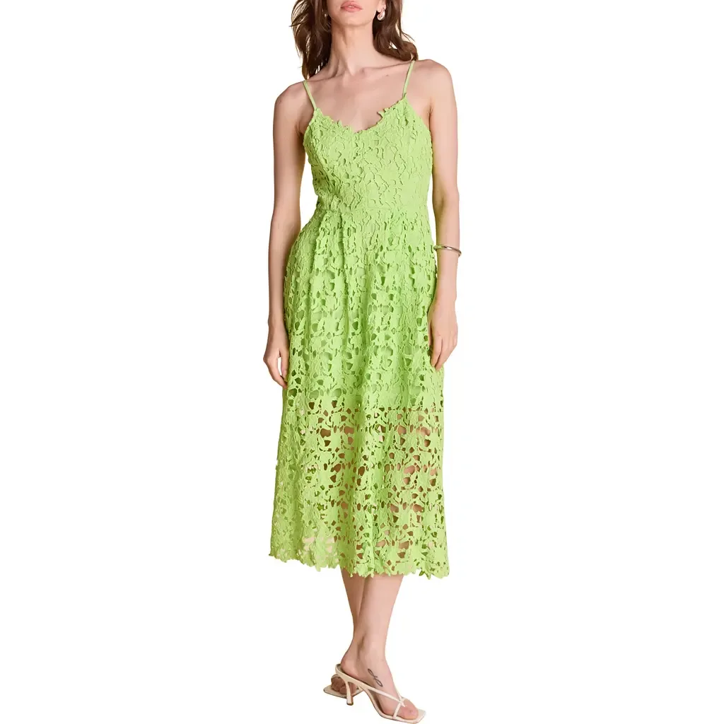 Lace Spaghetti Strap Midi Dress by Endless Rose