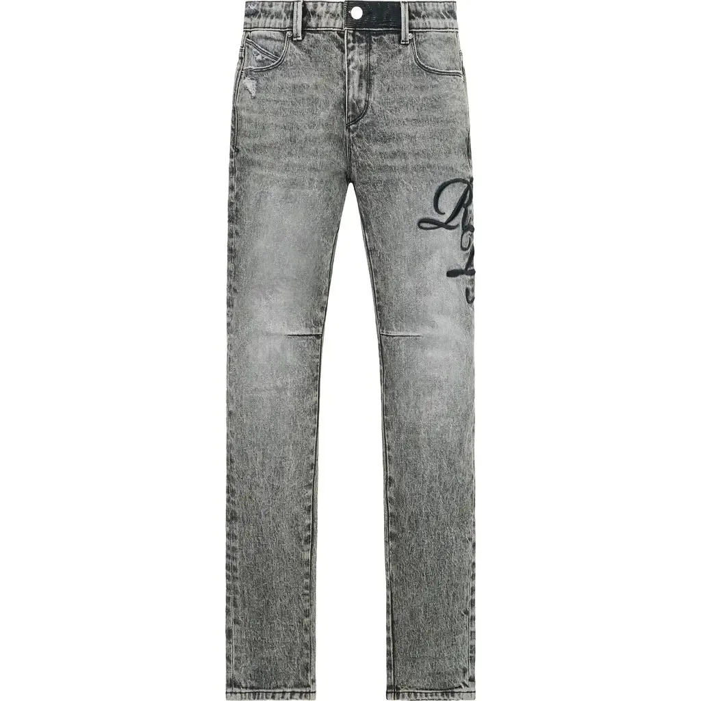 Bryant Embroidered Skinny Jeans by RtA
