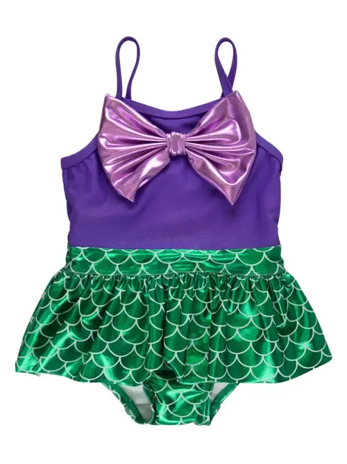 UPF50 Big Bow Skirted One Piece by RuffleButts