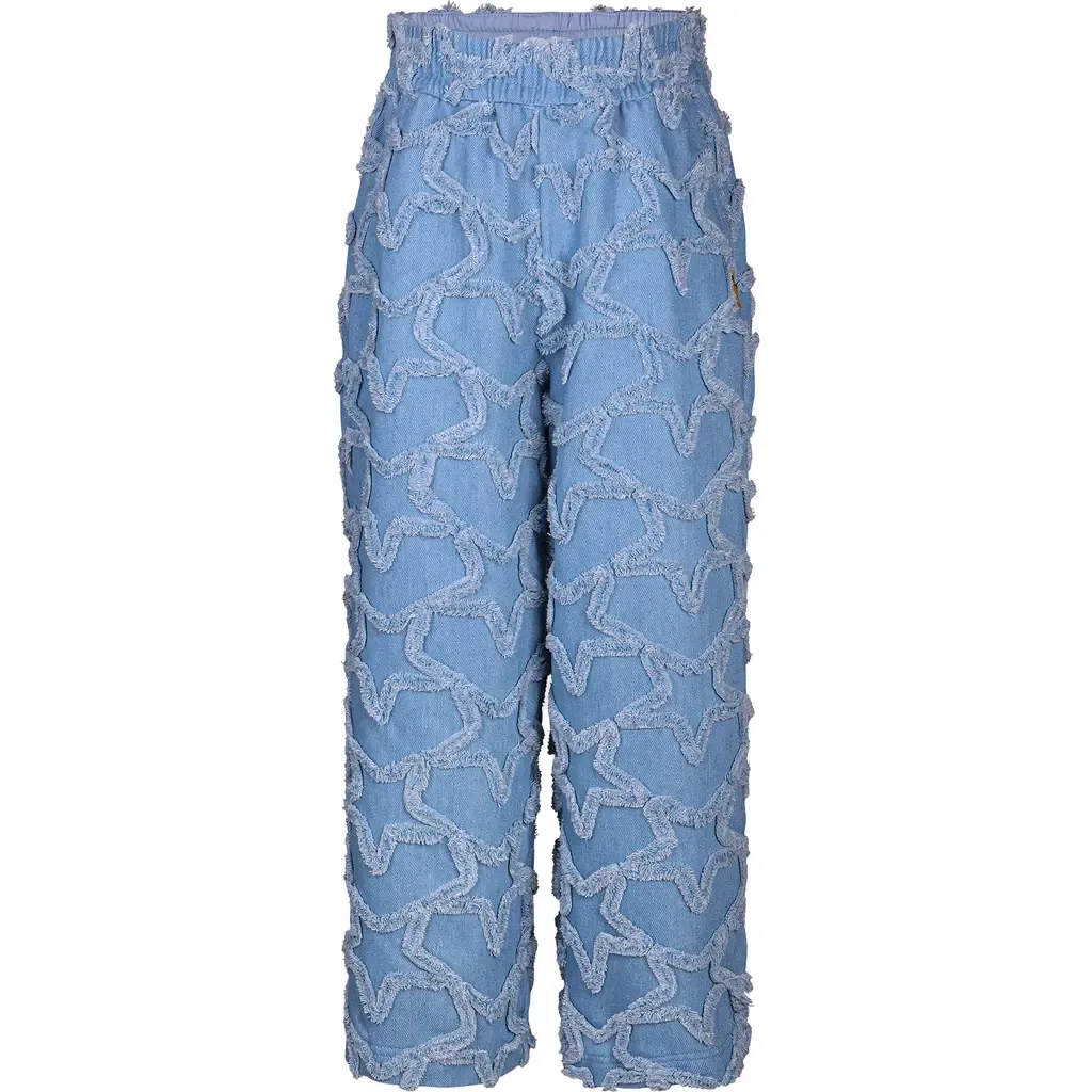Everyday Frayed Star Straight Leg Jeans by Rock Your Kid