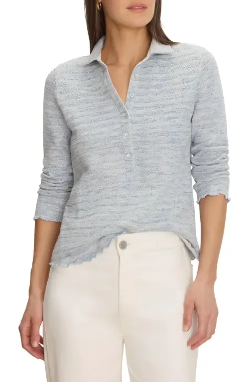 Spacedye Elbow Sleeve Polo by NZT by NIC+ZOE