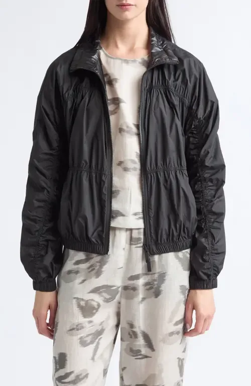 Gathered Zip Windbreaker by Emporio Armani