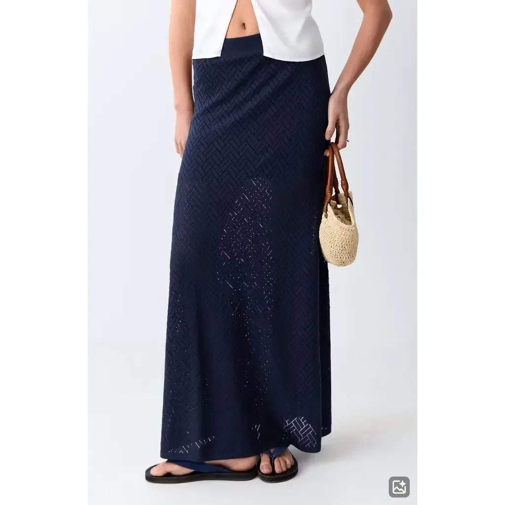 Openwork Knit Skirt by MANGO TEEN