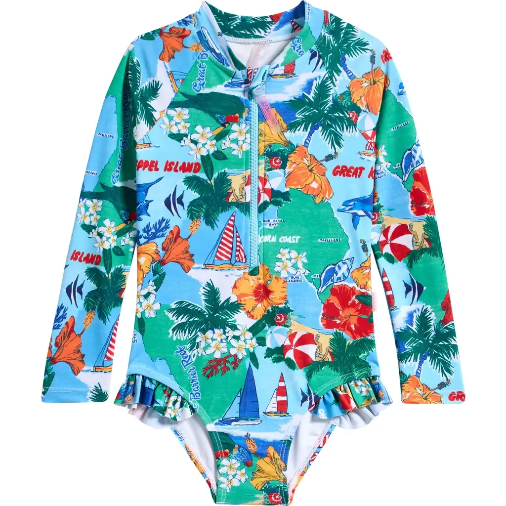 One-Piece Rashguard Swimsuit by Seafolly