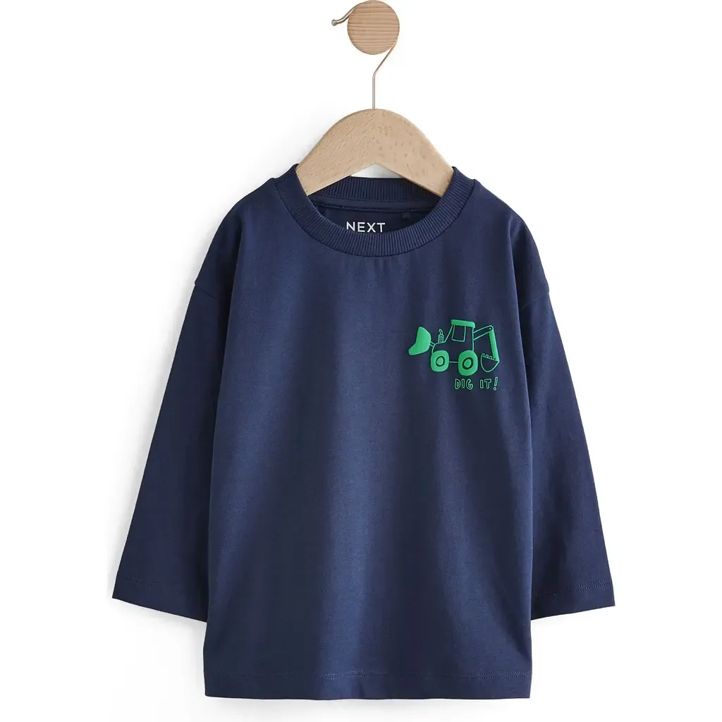 Tractor Cotton Long Sleeve Graphic T-Shirt by NEXT