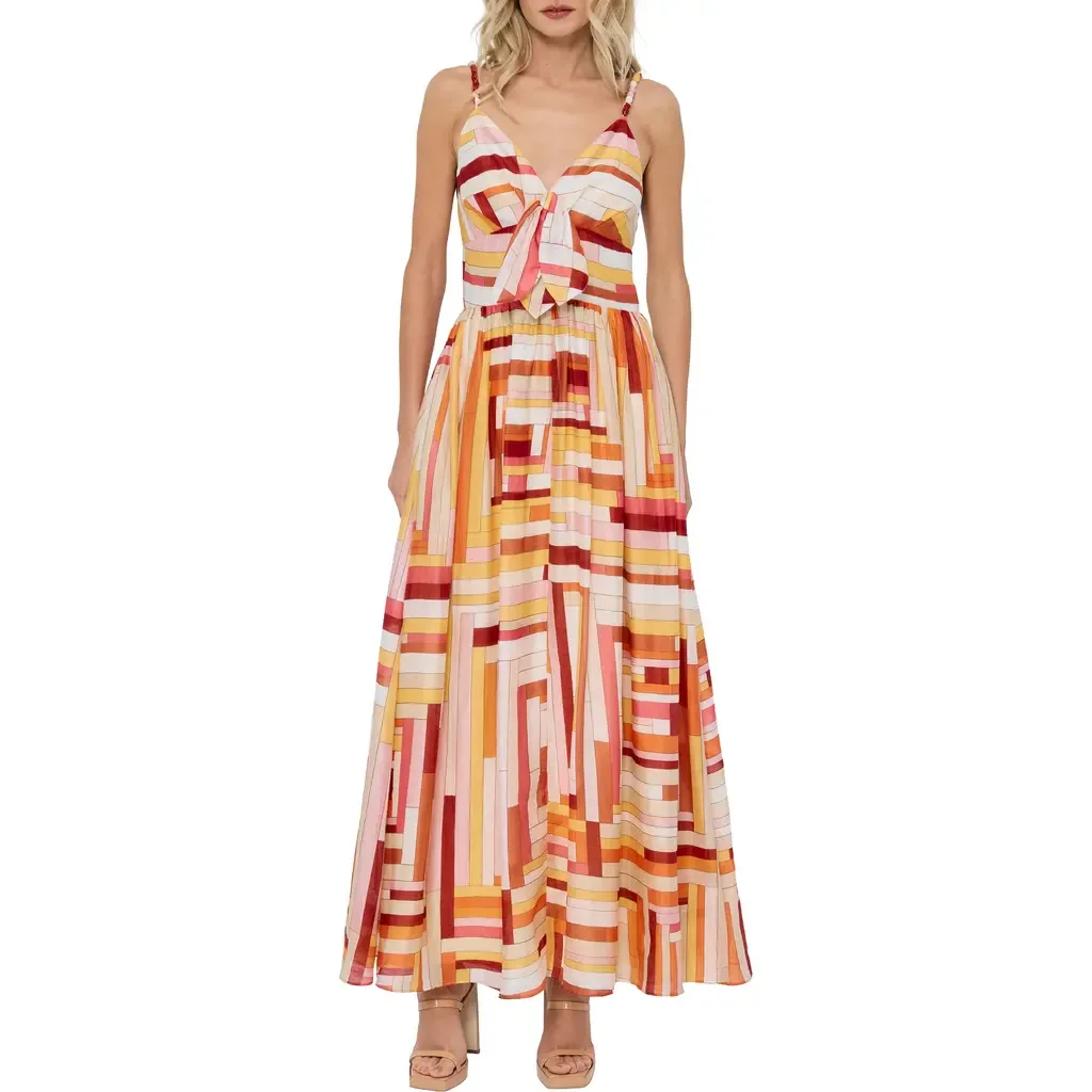 Fiona Stripe A-Line Dress by CIEBON