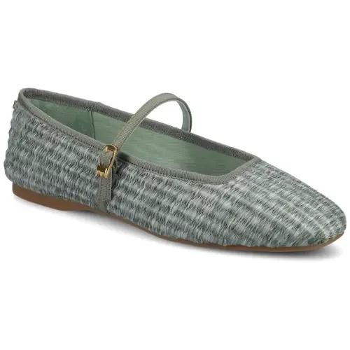 The Hummingbird Mary Jane in Seafoam Raffia by Birdies