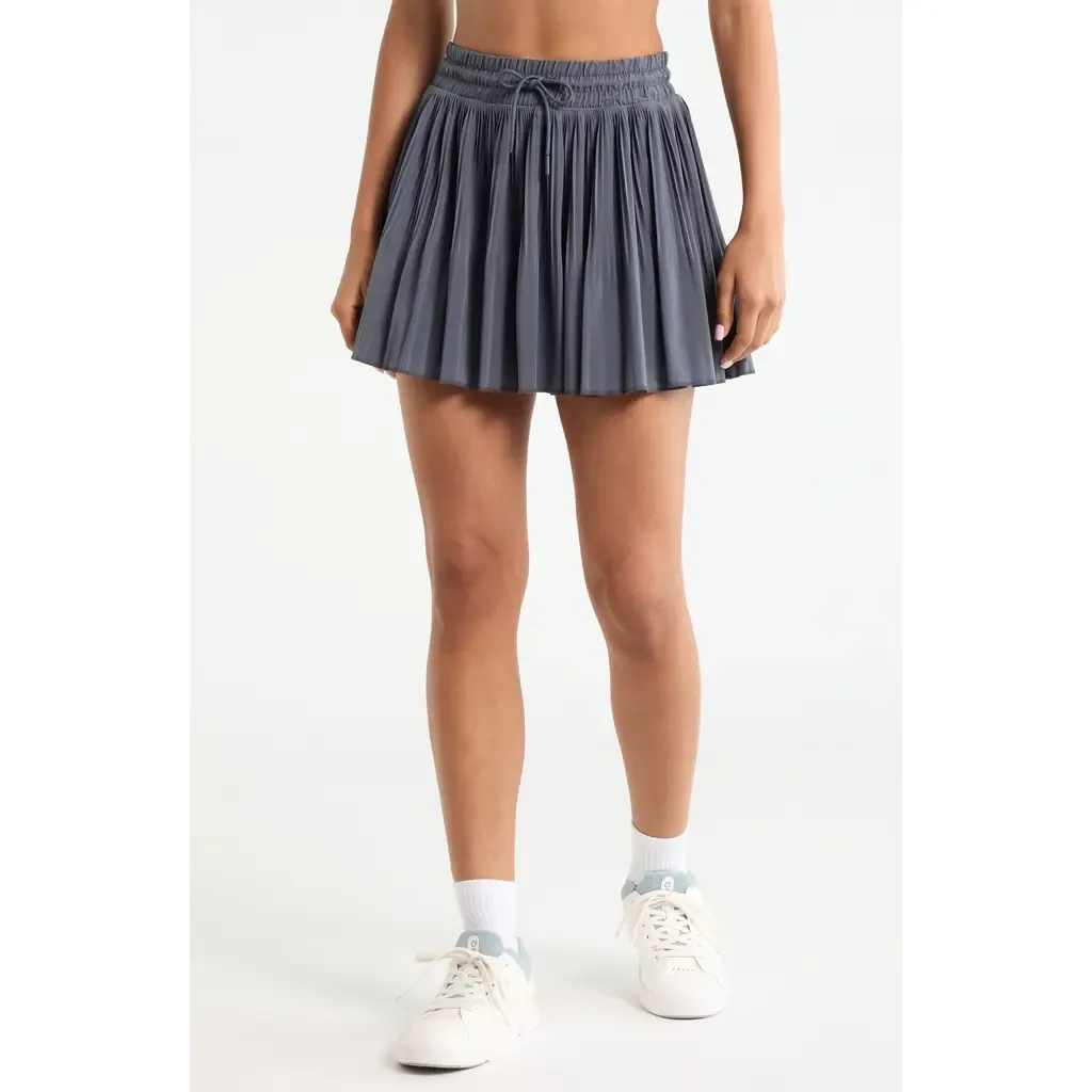 Pleated Drawstring Skirt by Zella