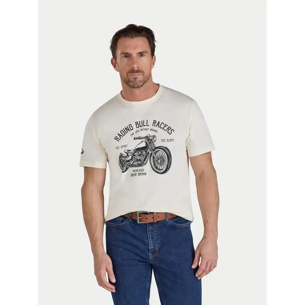 RB Racers Printed T-Shirt by Raging Bull