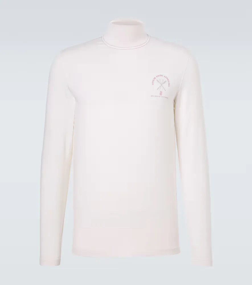 Silk Ski Sweatshirt by Brunello Cucinelli