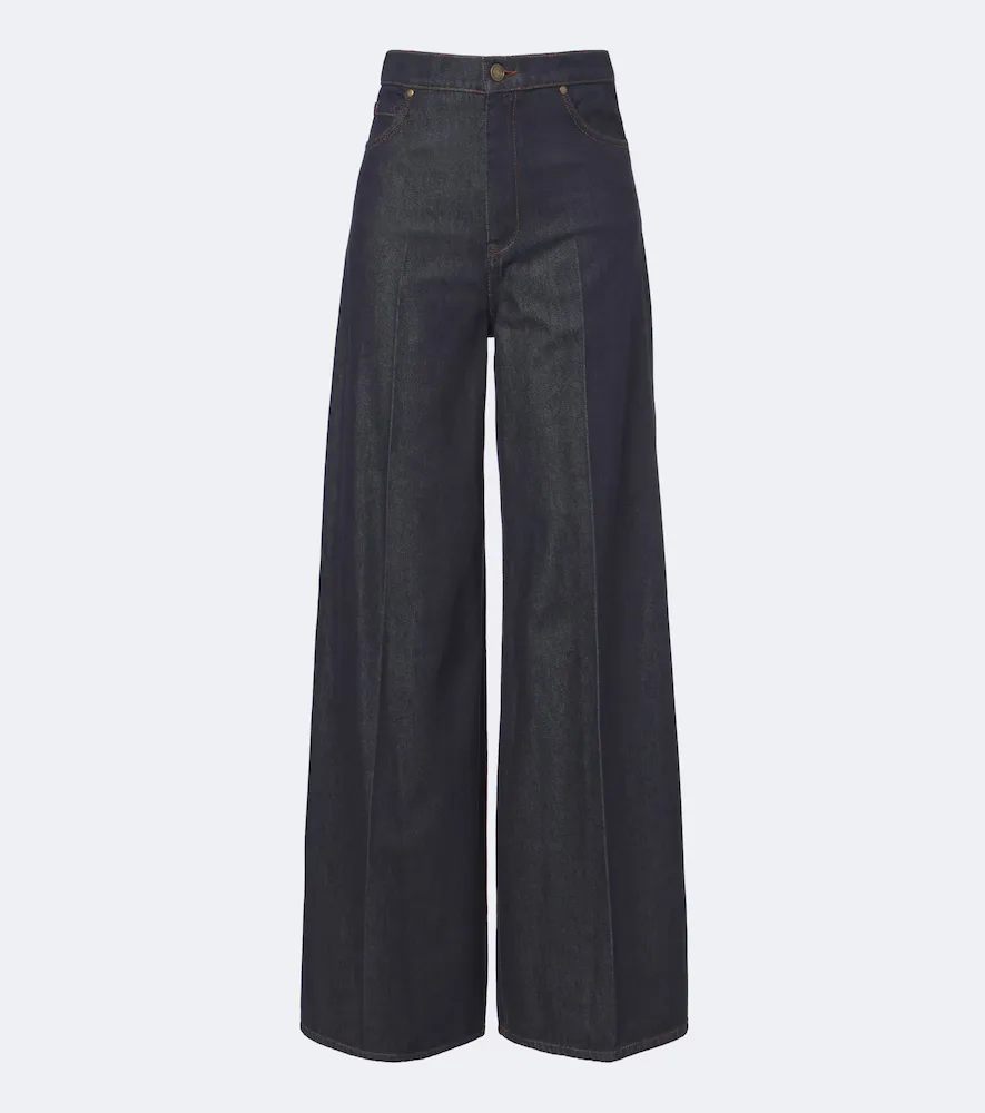 High-Rise Wide-Leg Jeans by Max Mara