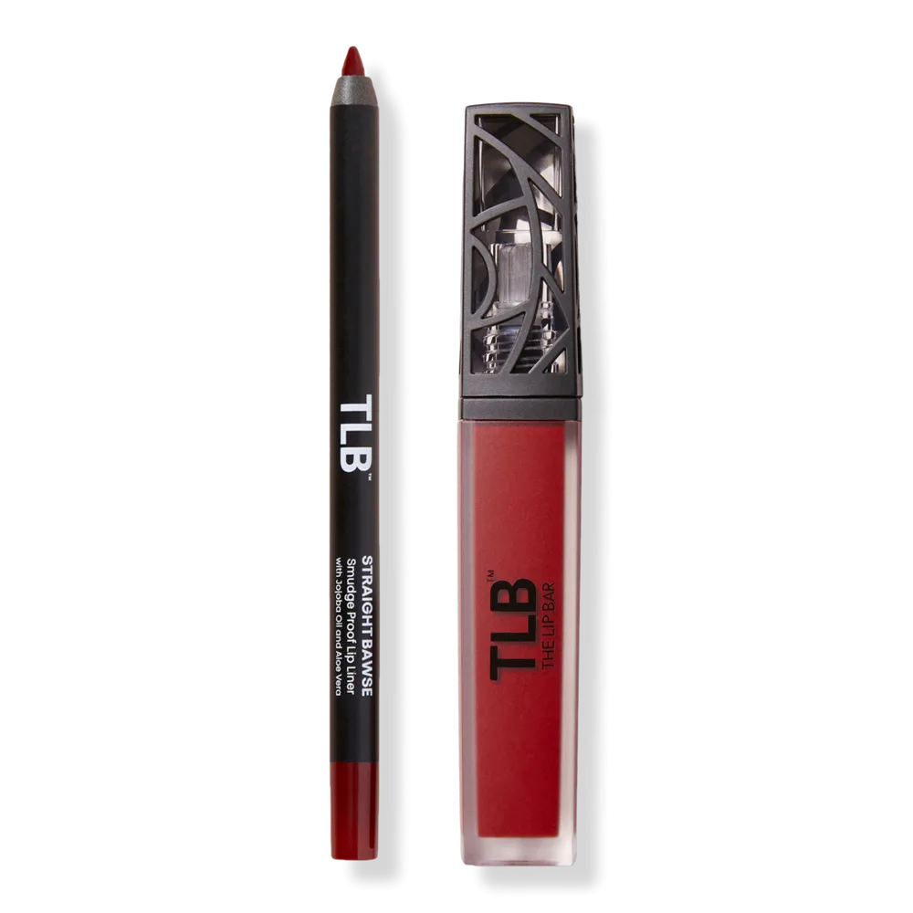 Nonstop Liquid Matte Lipstick & Straight Line Lip Liner Set by The Lip Bar
