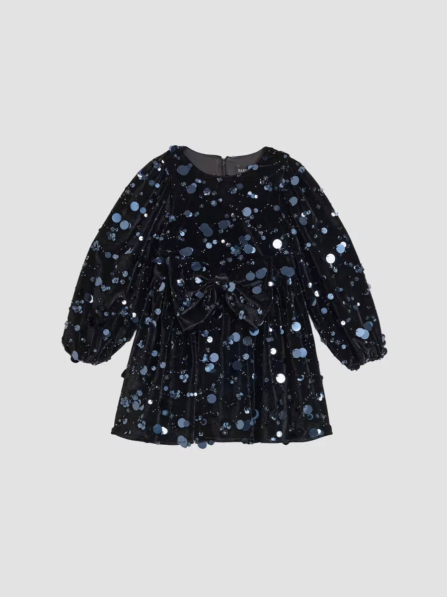 Annie Sequined Velvet Dress by Bardot