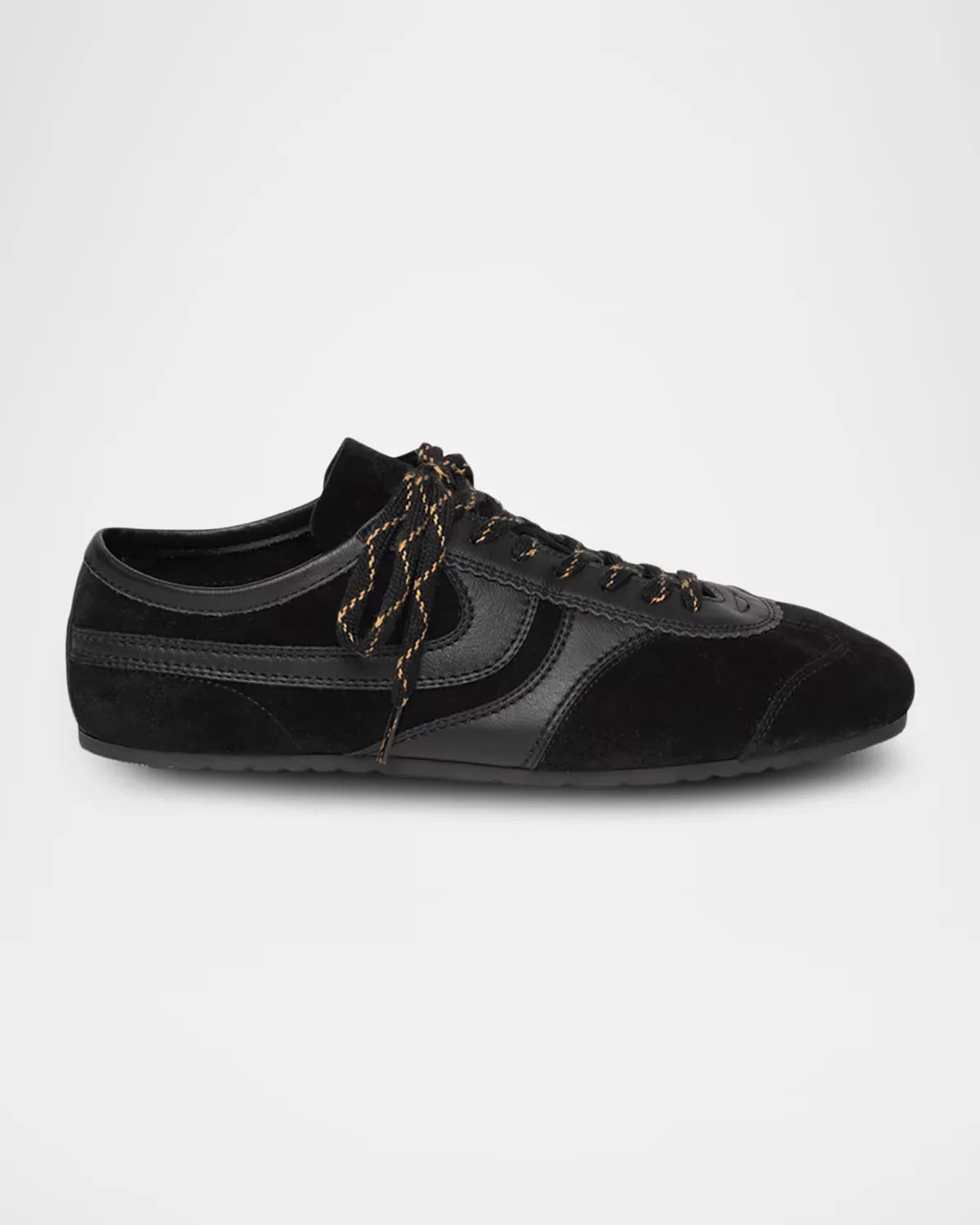 Mixed Leather Retro Runner Sneakers by Dries Van Noten
