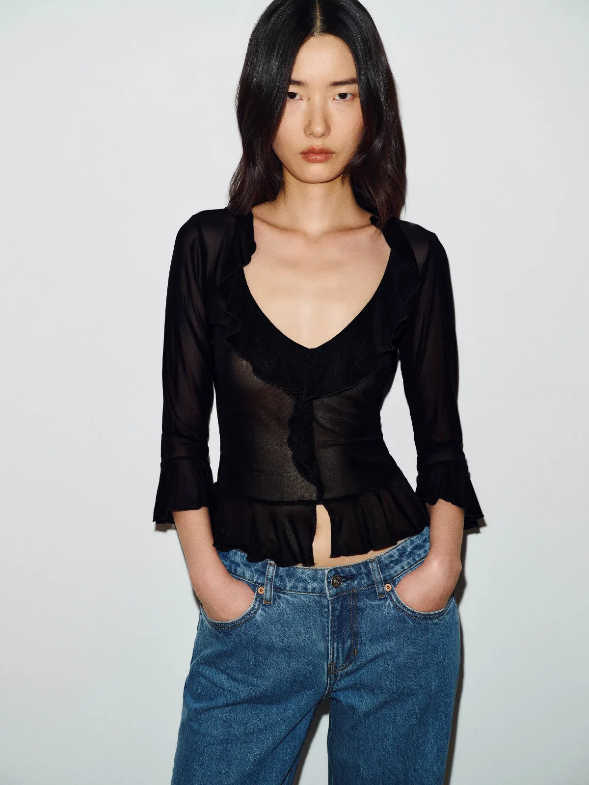 Indigo Knit Top by Reformation