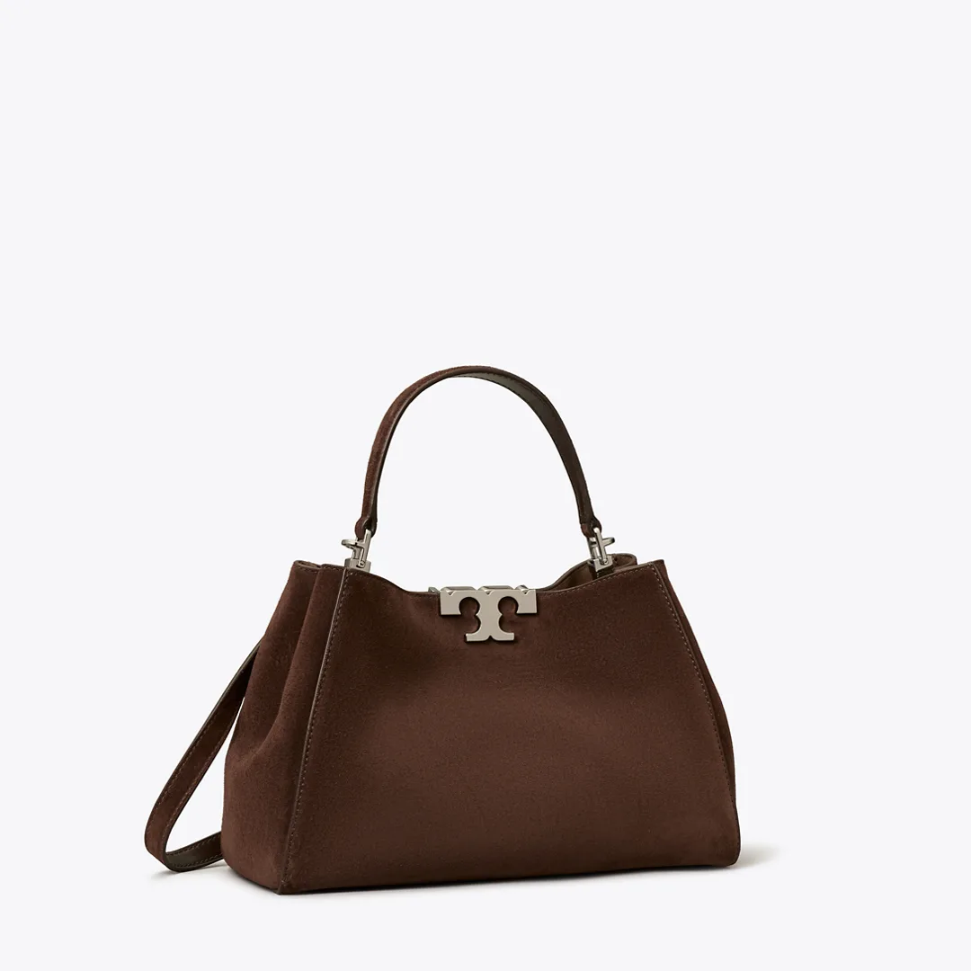 Medium Eleanor Suede Satchel by Tory Burch
