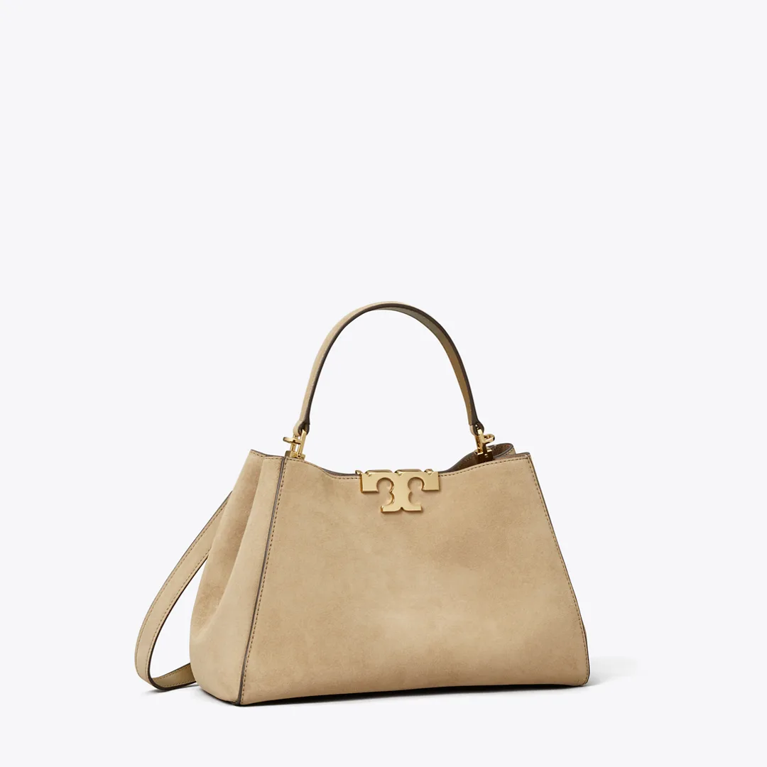 Medium Eleanor Suede Satchel
