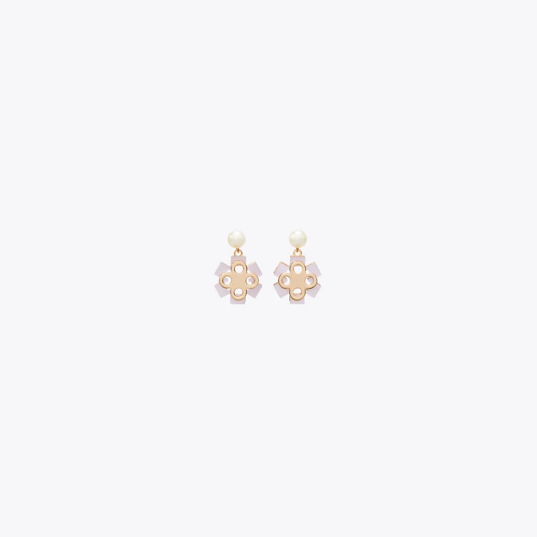 Forget Me Not Pearl Drop Earrings by Tory Burch