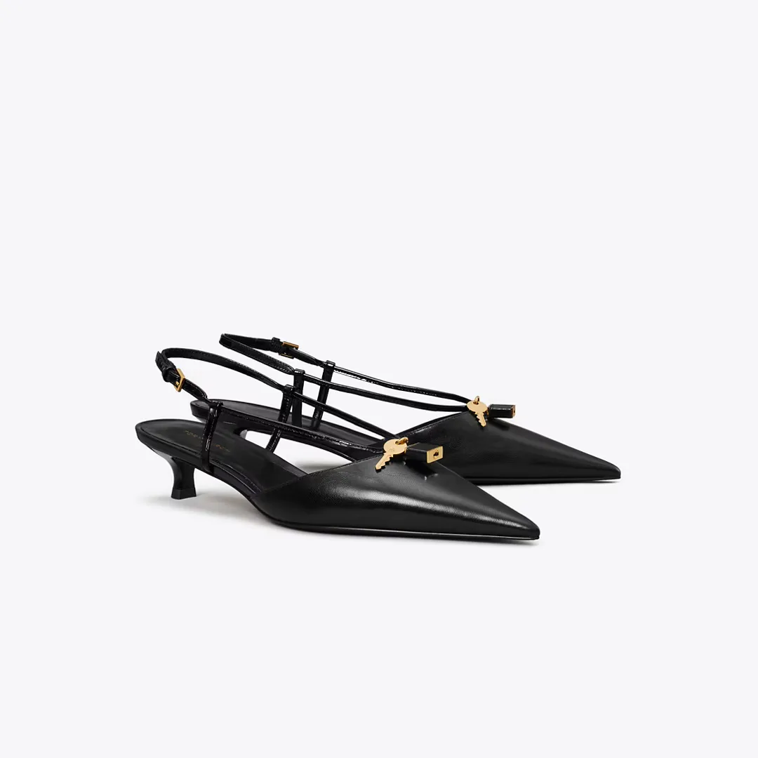 Lock Low Heel Pump by Tory Burch