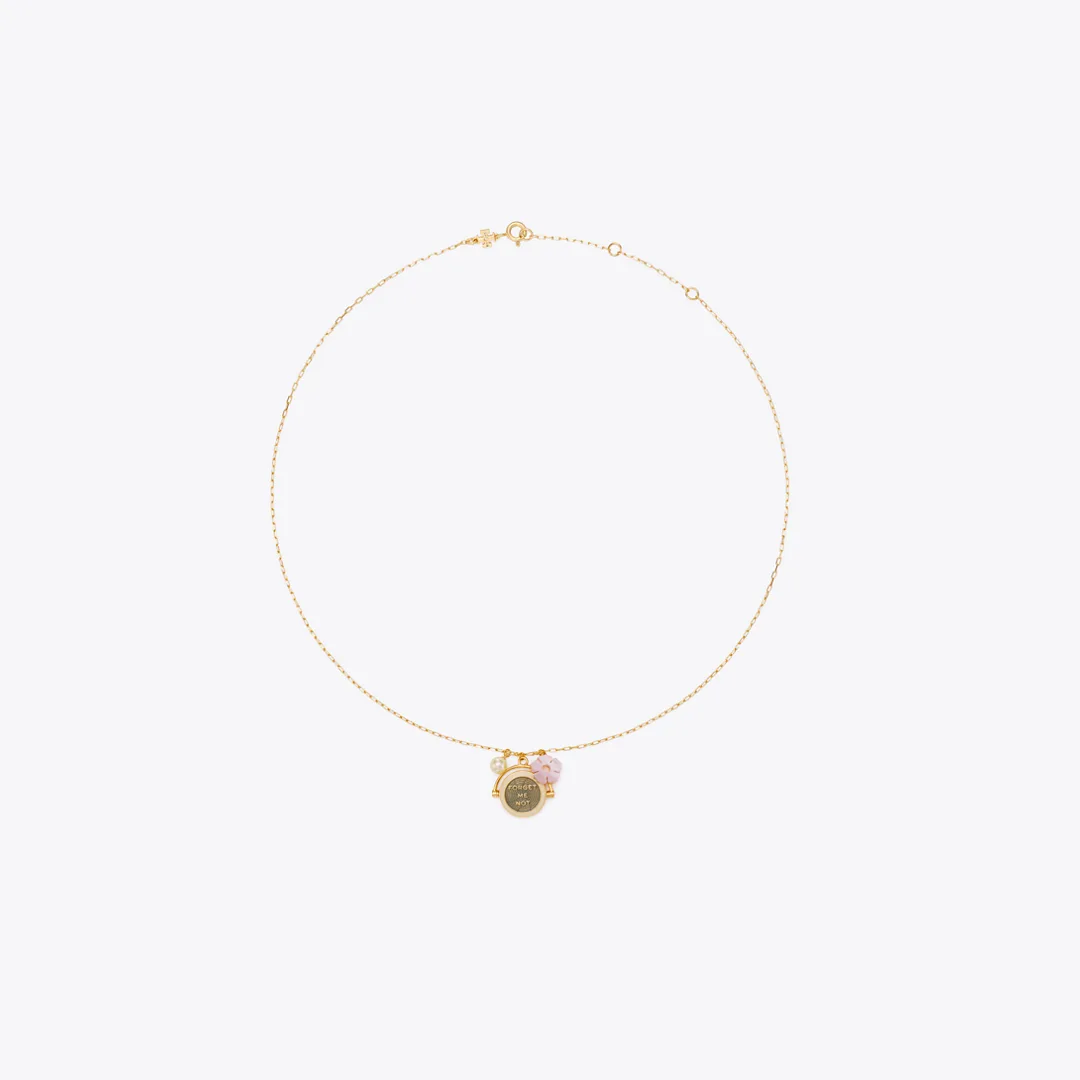 Forget Me Not Charm Pendant Necklace by Tory Burch