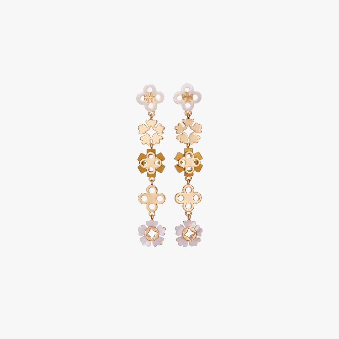 Forget Me Not Linear Earrings by Tory Burch