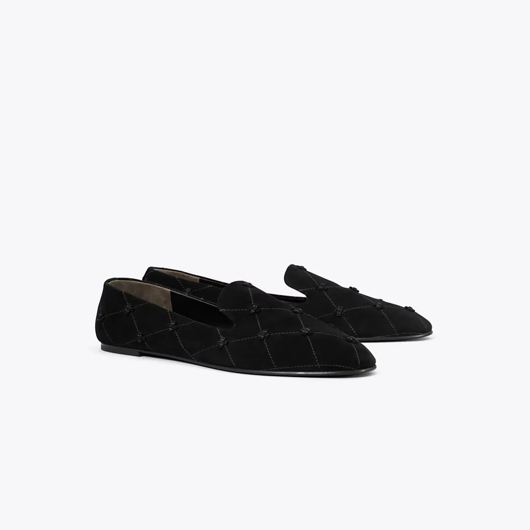 Bunny Knot Smoking Slipper by Tory Burch