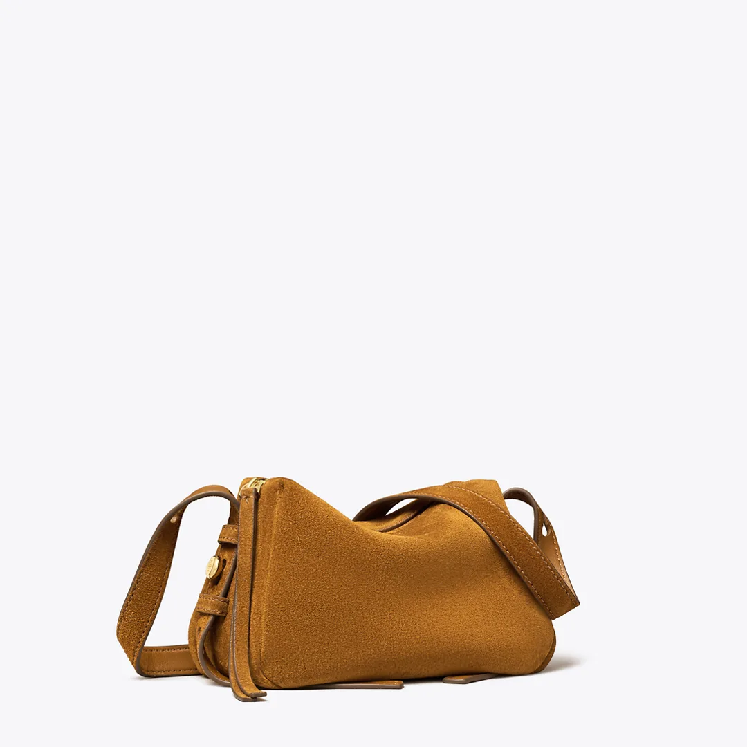 Romy Suede Soft Crossbody Bag by Tory Burch