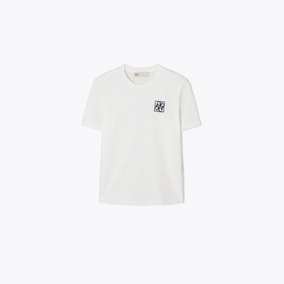 Twisted Logo T-Shirt by Tory Burch