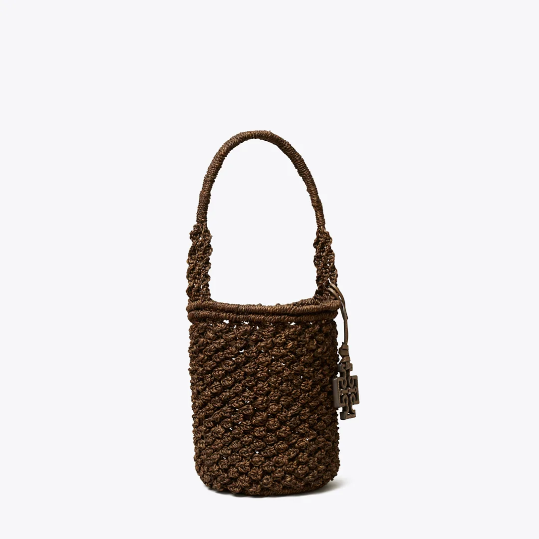 Ella Hand-Crocheted Popcorn Stitch Bucket Bag by Tory Burch