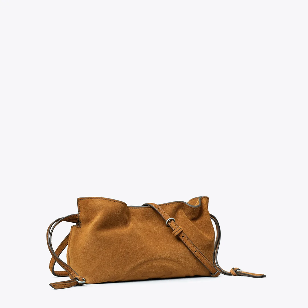 Ella Suede Drawstring Pouch by Tory Burch