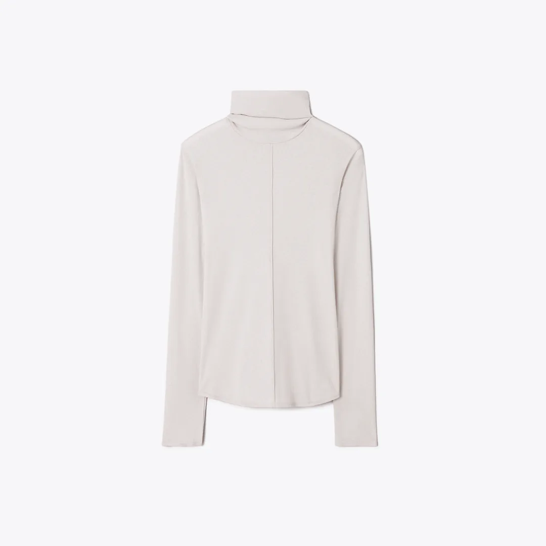 Fine Rib Turtleneck by Tory Burch