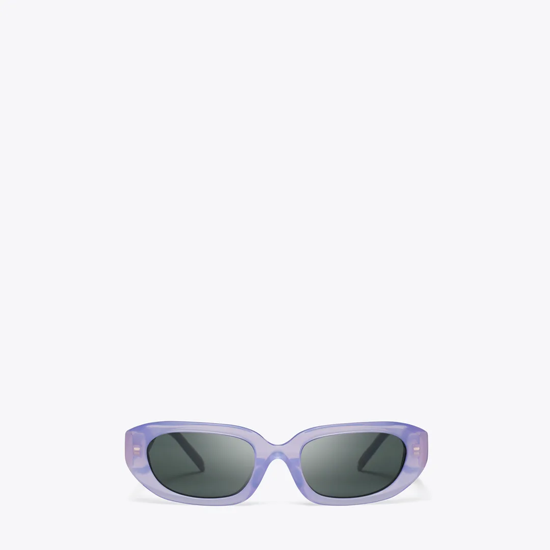 T Monogram Rectangle Sunglasses by Tory Burch
