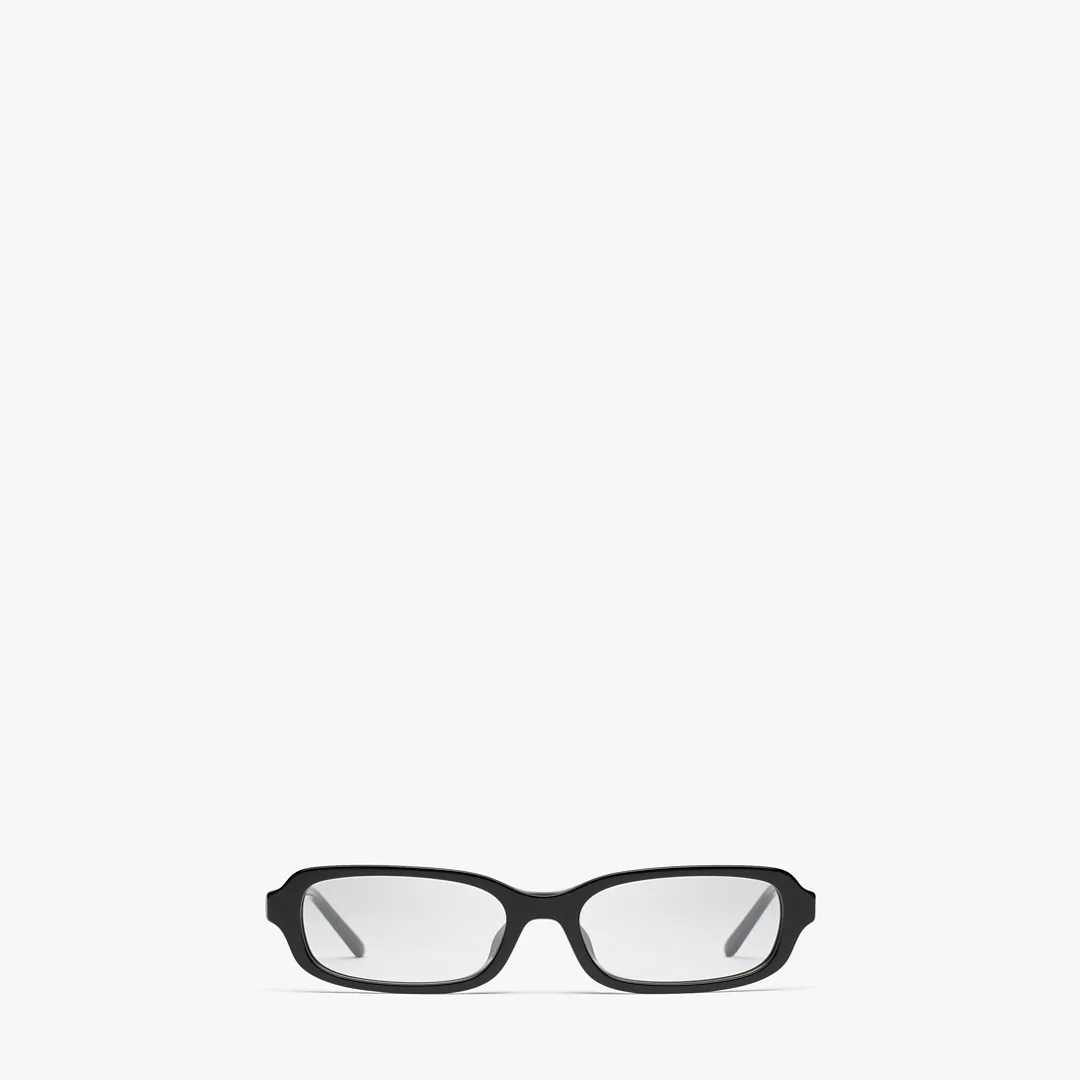 Kira Metal Slim Rectangle Eyeglasses by Tory Burch