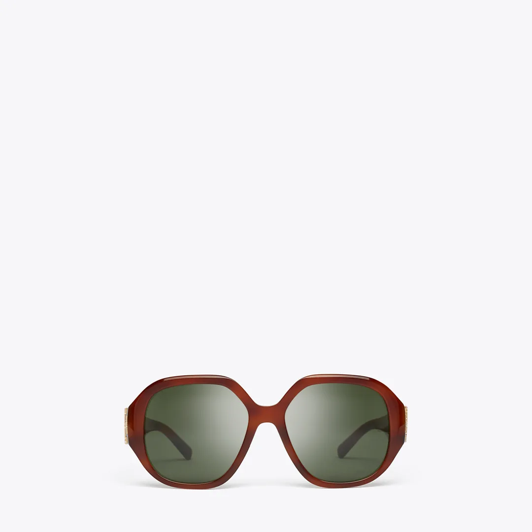Eleanor Oversized Round Sunglasses by Tory Burch