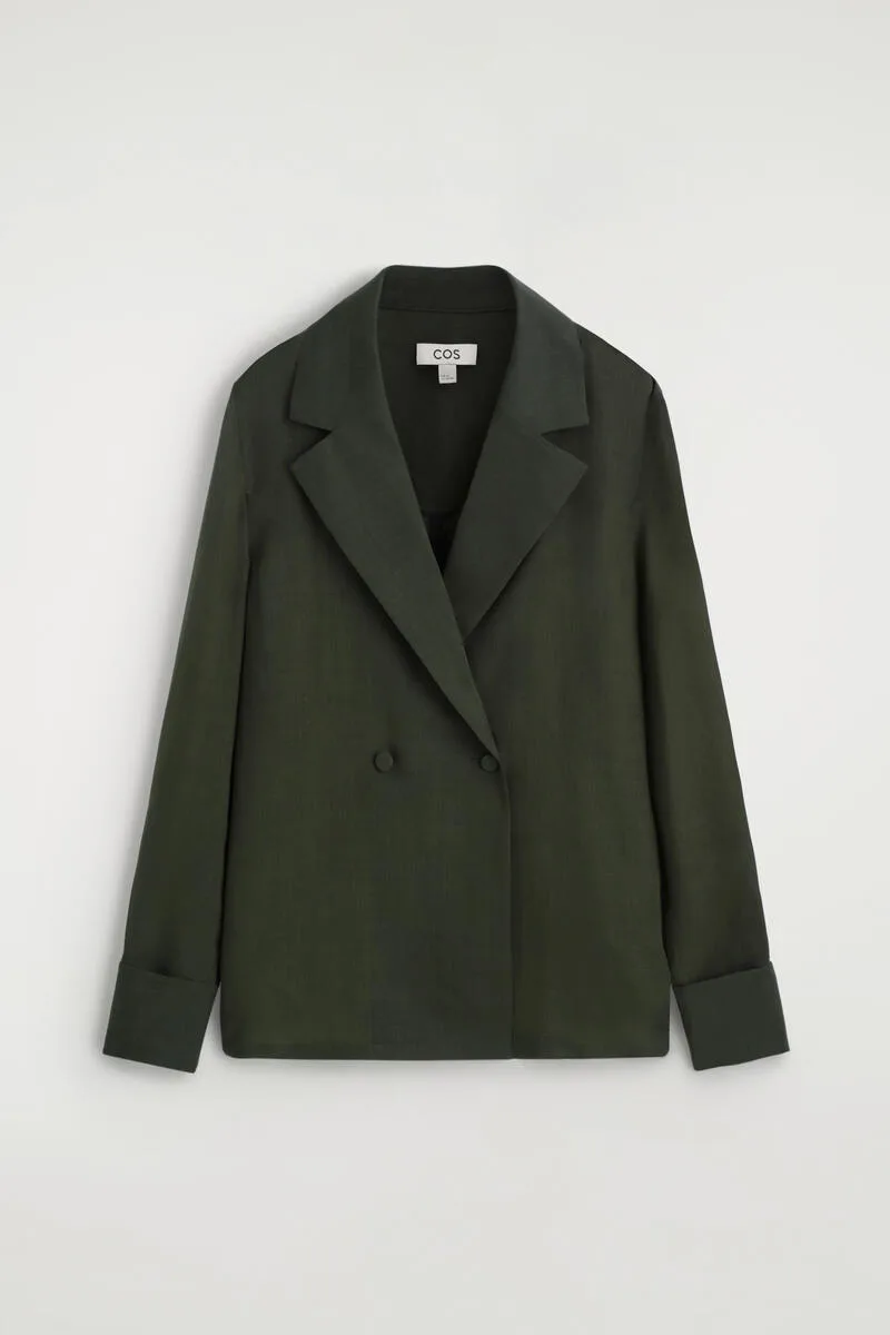 Double-Breasted Wool-Blend Shirt by COS