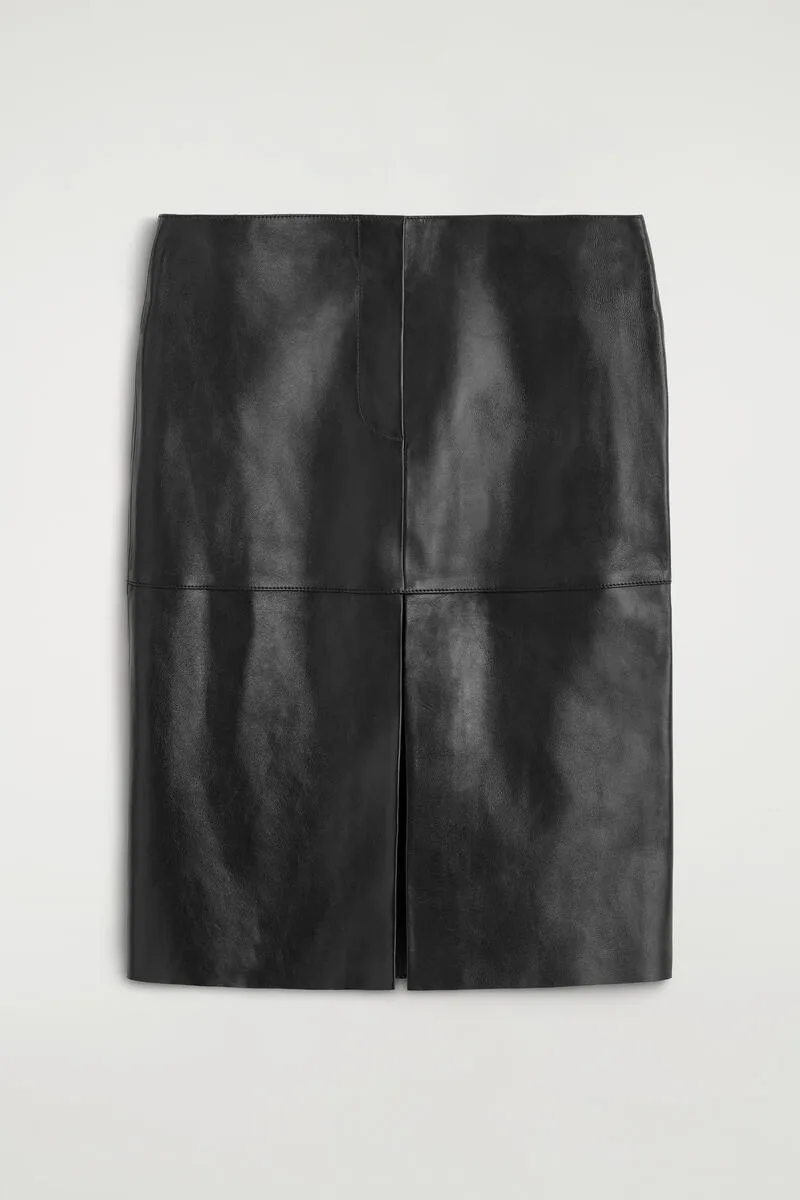 Leather Midi Skirt by COS
