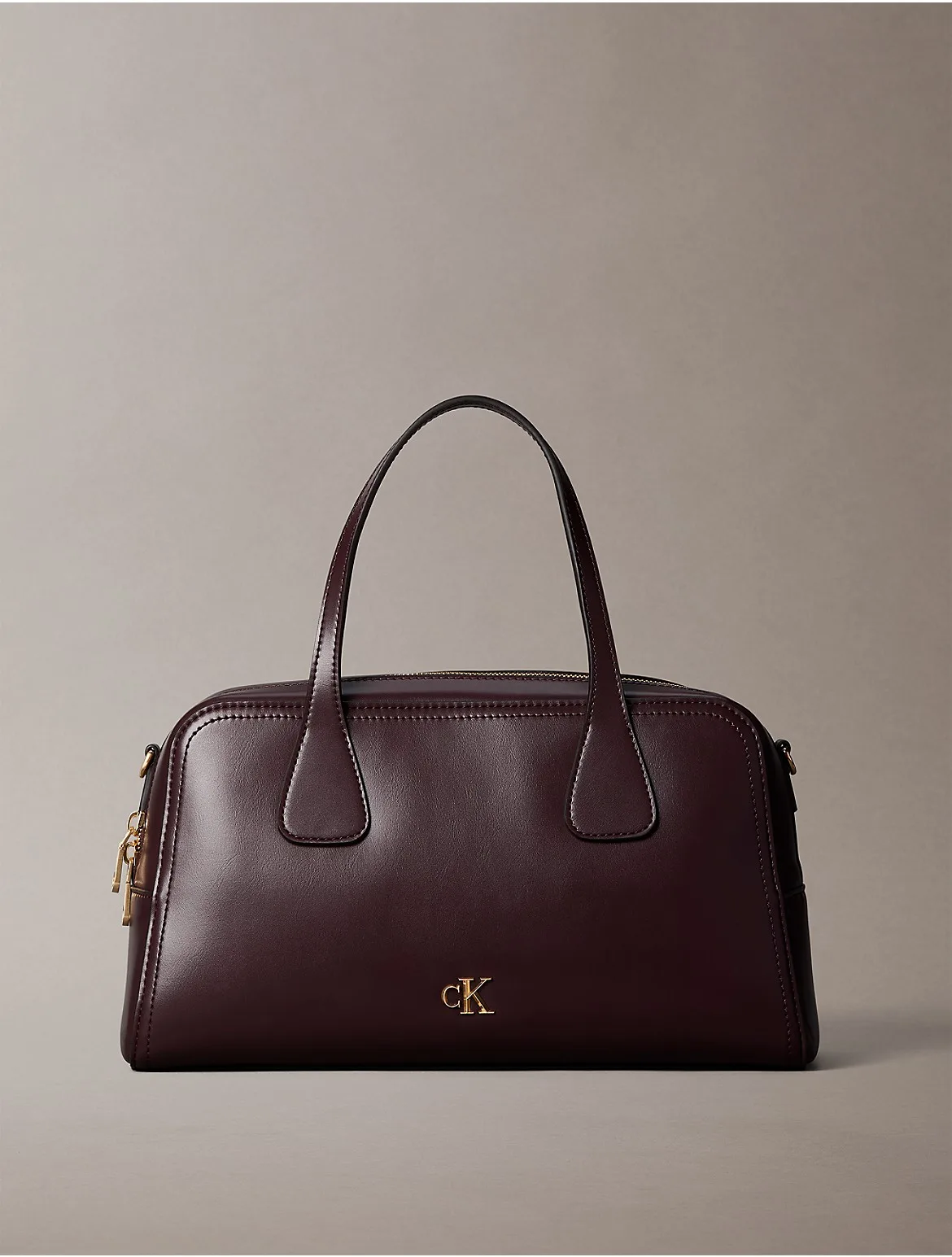 Hardware Monogram Bowling Bag by Calvin Klein