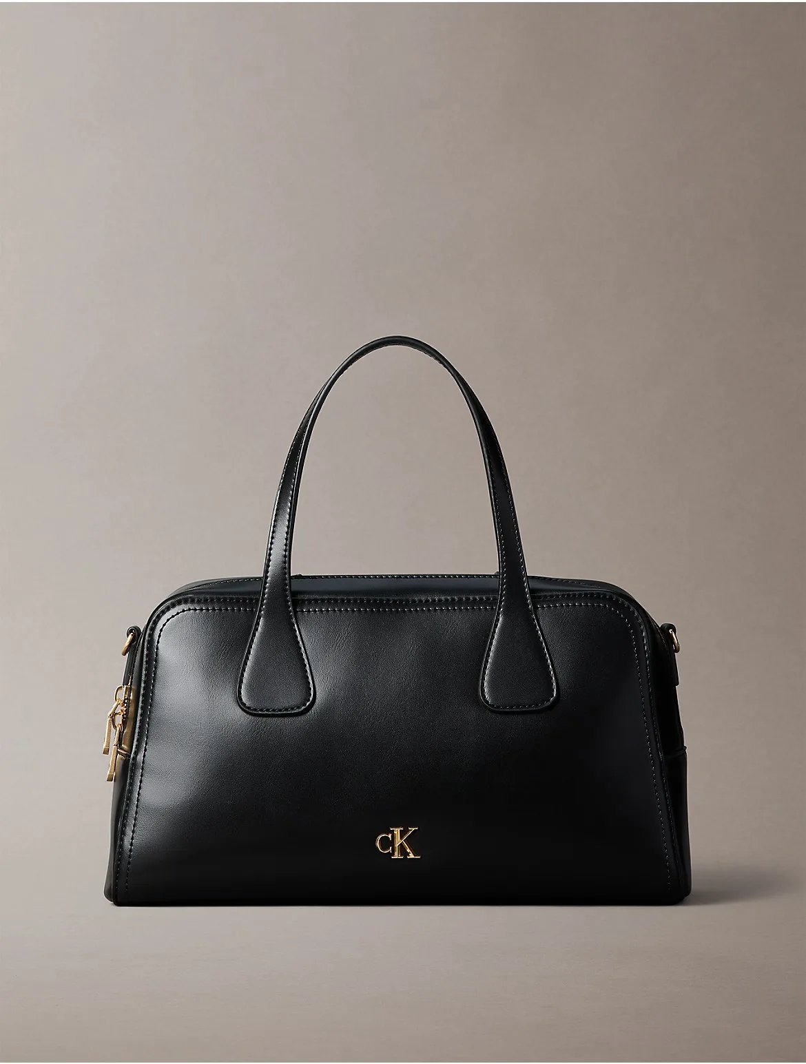 Hardware Monogram Bowling Bag by Calvin Klein